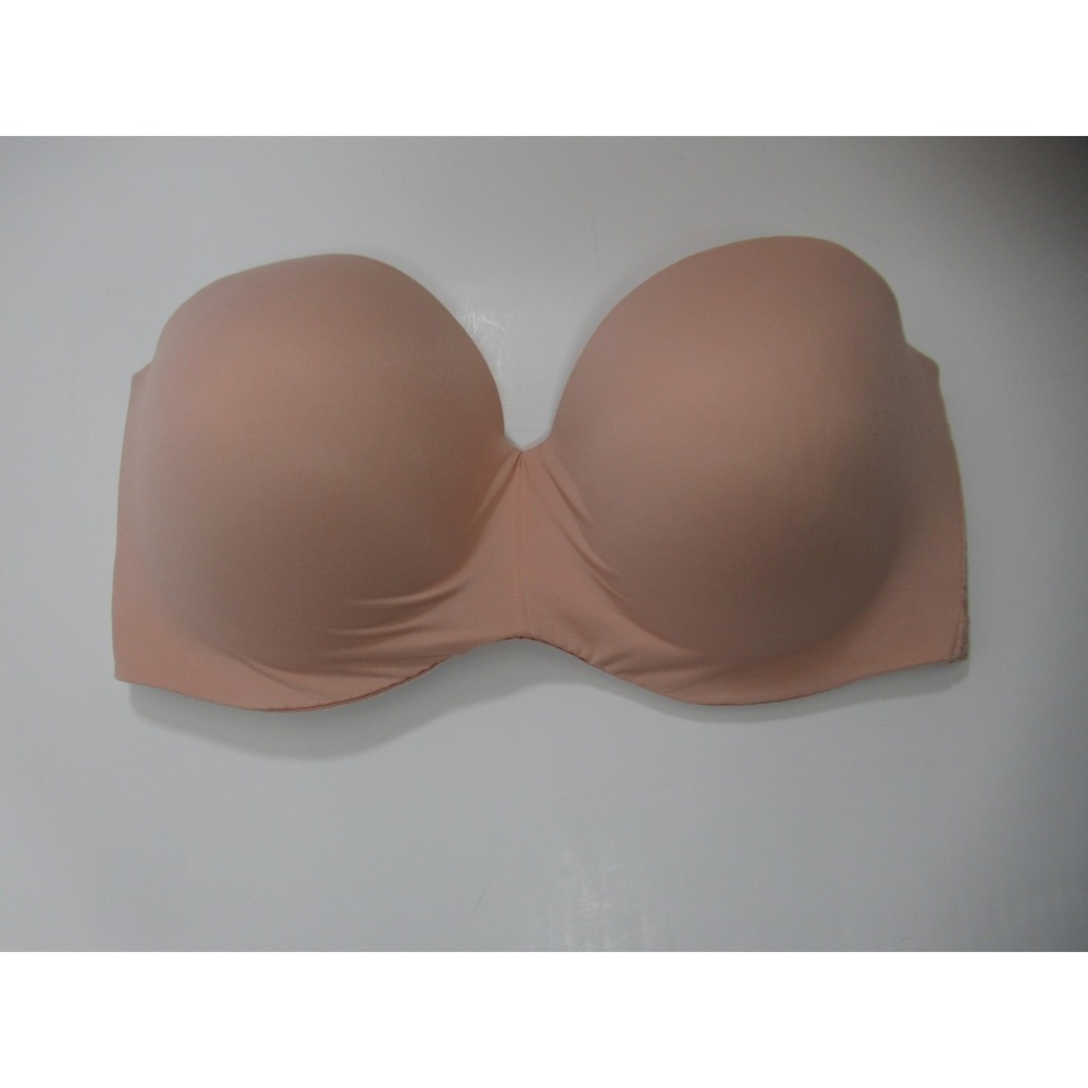 Chantelle Norah Comfort Strapless Bra 36DDDD 36G Pink-Beige Underwire c13f50